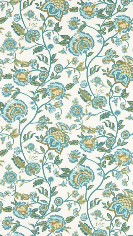 Barmeri Teal - W0232/05 wallpaper Clarke & Clarke
