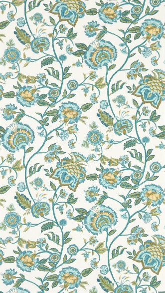 Barmeri Teal - W0232/05 wallpaper Clarke & Clarke