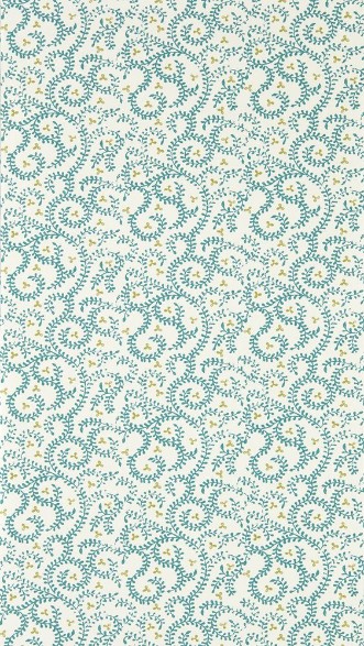 Buta Teal - W0233/06 wallpaper Clarke & Clarke