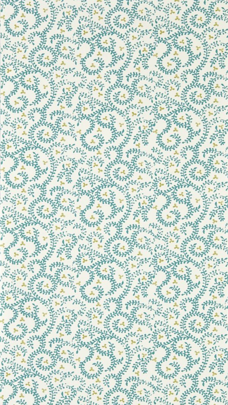 Buta Teal - W0233/06 wallpaper Clarke & Clarke