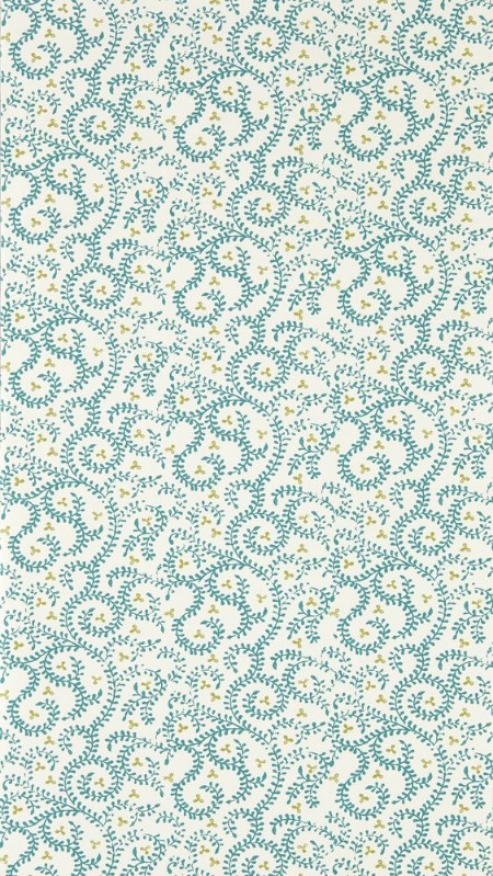 Buta Teal - W0233/06 wallpaper Clarke & Clarke