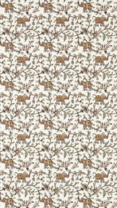 Hathi Natural - W0236/02 wallpaper Clarke & Clarke