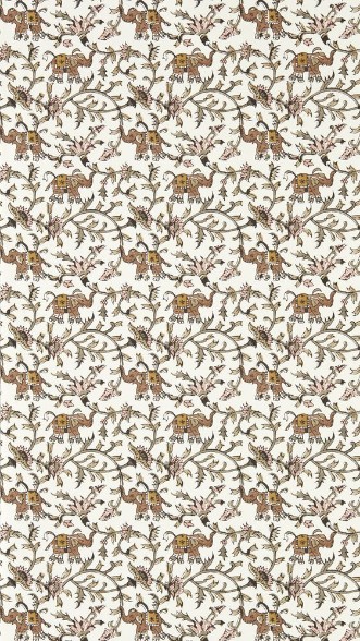 Hathi Natural - W0236/02 wallpaper Clarke & Clarke