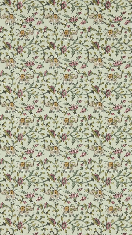 Hathi Sage - W0236/04 wallpaper Clarke & Clarke