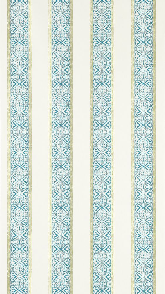 Kalamkari Teal - W0237/04 wallpaper Clarke & Clarke