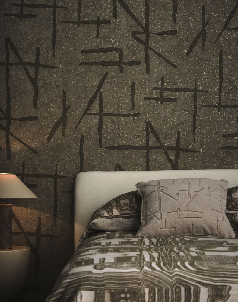 Dolmens Onyx/Limestone - HDMW113331 wallpaper Harlequin