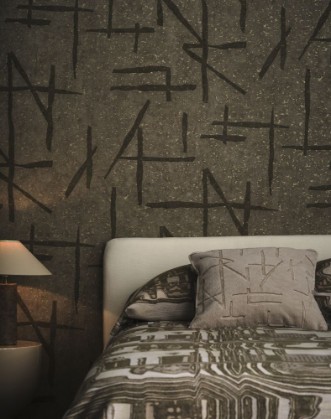 Dolmens Onyx/Limestone - HDMW113331 wallpaper Harlequin