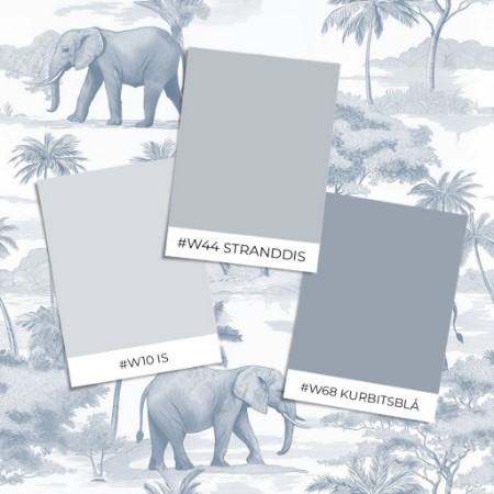 Picture of Värinäyte malli - Jungle Walk Blue - 1077801-02