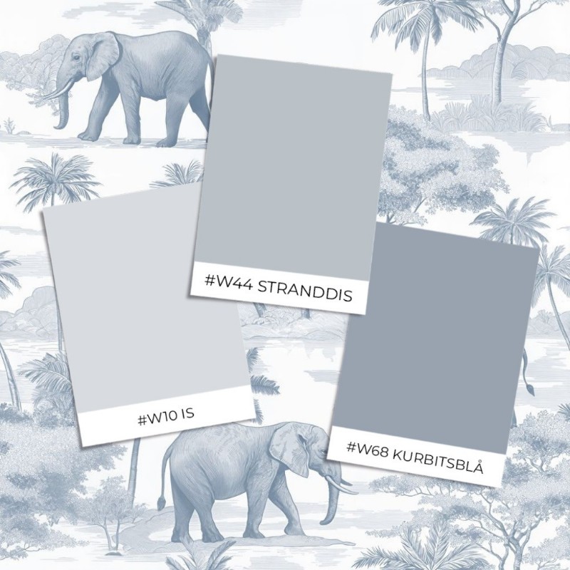 Picture of Värinäyte malli - Jungle Walk Blue - 1077801-02