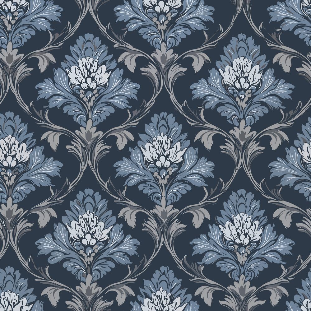 Vikarbyn Blue - 1082401-01 wallpaper Scandza