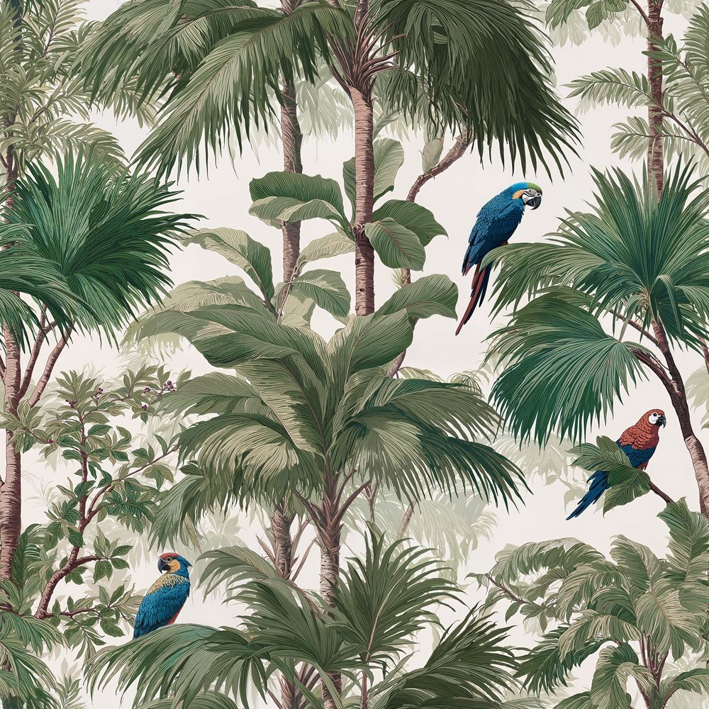 Madagaskar Green - 1085001-01 wallpaper Blue Monkey