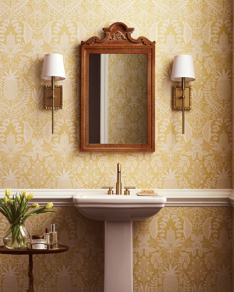 Pineapple Damask - RF7481 wallpaper Midbec