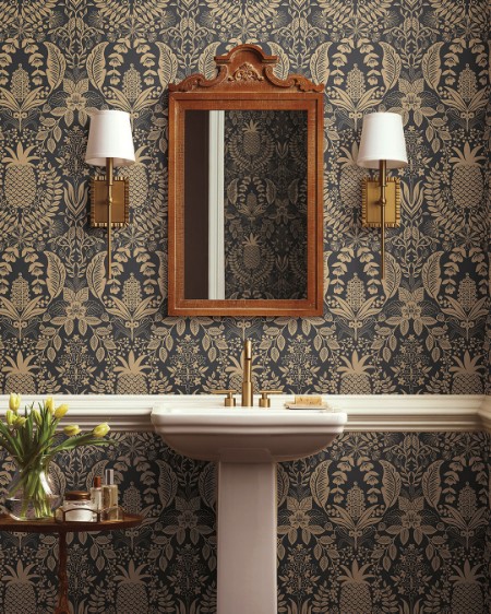 Pineapple Damask - RF7483 wallpaper Midbec