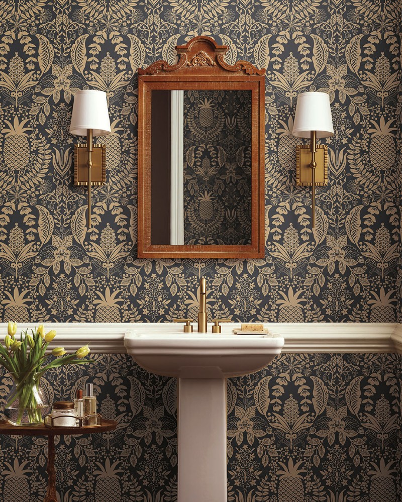 Pineapple Damask - RF7483 wallpaper Midbec