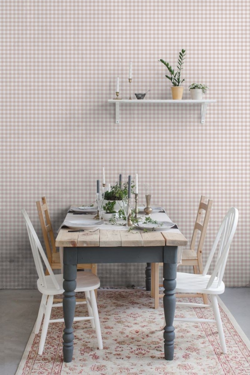 Picture of Checkered petite Dusty Pink - 1031501-07