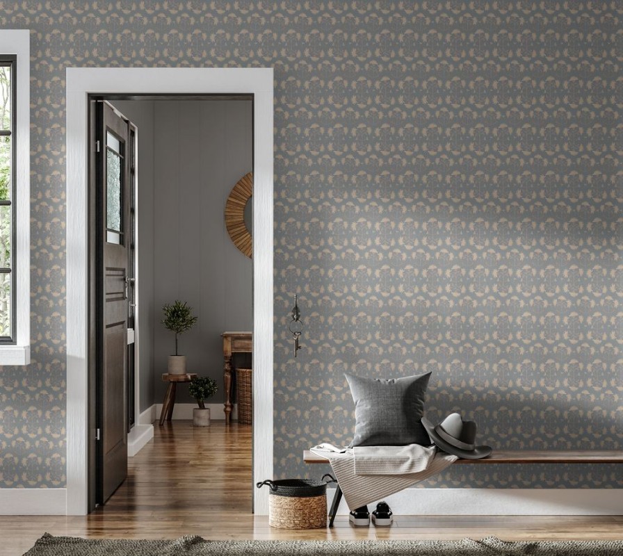 Picture of Geometric Flower in Grey - 1032701-01