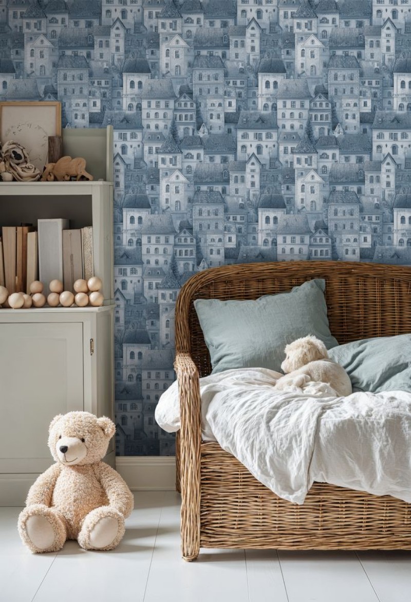 Botvid Blue - 1094901-03 wallpaper Wallpassion Kids