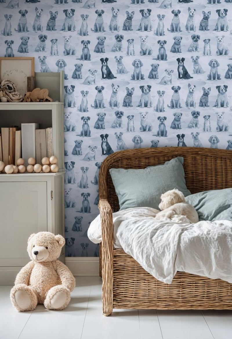 Buster Blue - 1096001-02 wallpaper Wallpassion Kids