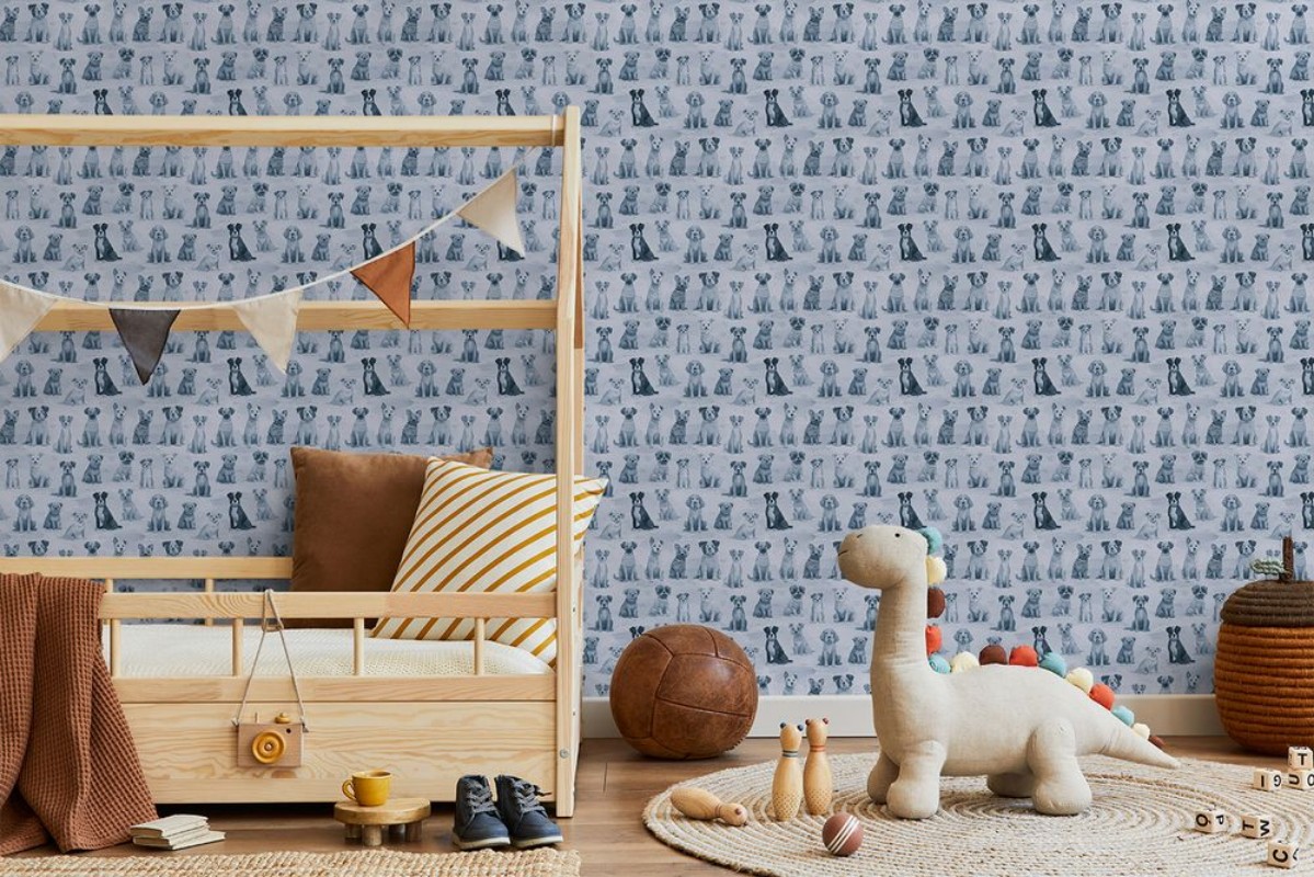 Buster Blue - 1096001-02 wallpaper Wallpassion Kids