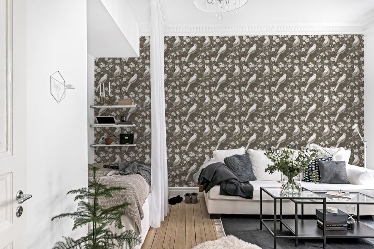 Gaston Beige - 1052801-01 wallpaper in between