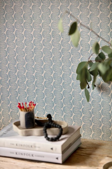 Raft Stripe Coast Blue - NSCW113241 wallpaper Scion