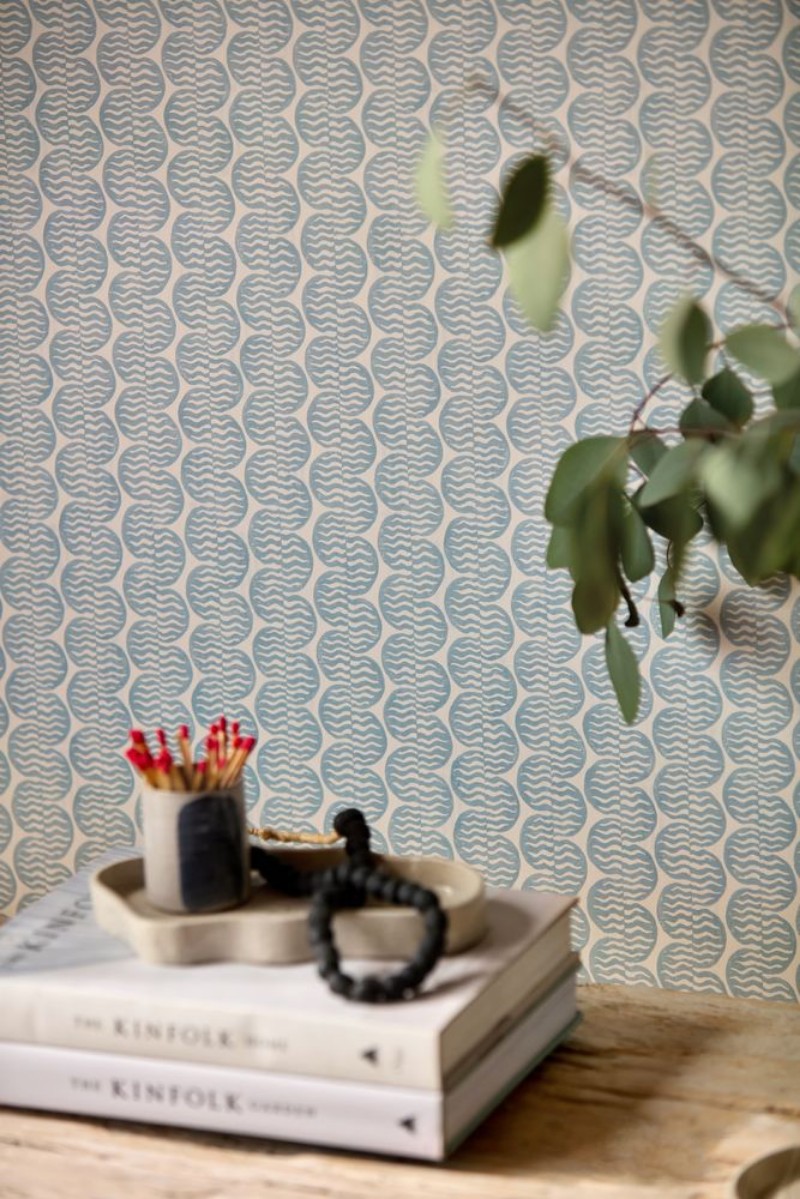 Raft Stripe Coast Blue - NSCW113241 wallpaper Scion