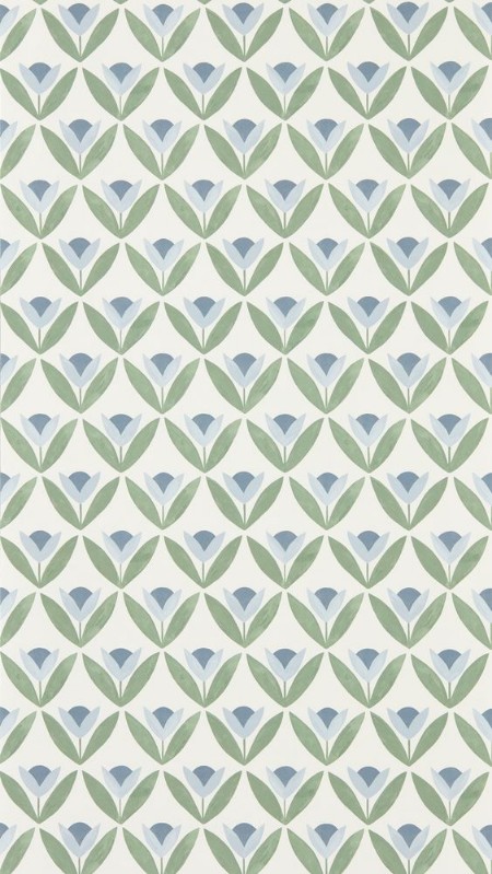 Tulip Trellis Coast Blue - NSCW113257 wallpaper Scion