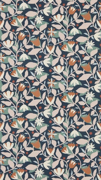 Dancing Daisies Midnight - NSCW113282 wallpaper Scion