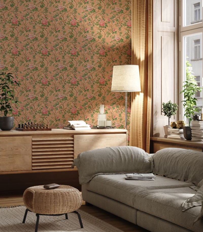 Margot Apricot - 1063401-01 wallpaper Blue Monkey