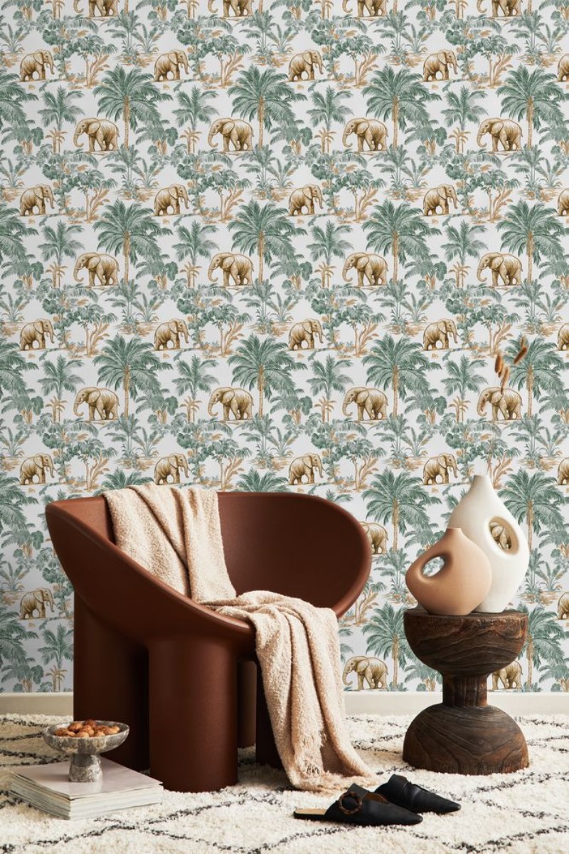 Malawi Green - 1064301-02 wallpaper Blue Monkey