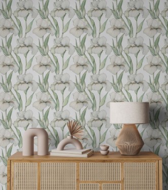 Barbara White - 1065401-01 wallpaper Blue Monkey