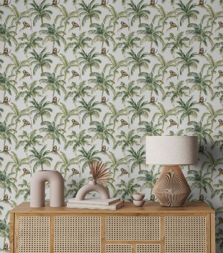 Kampala Green - 1066801-01 wallpaper Blue Monkey