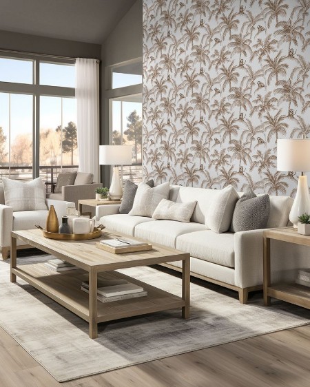 Kampala Beige - 1066801-02 wallpaper Blue Monkey