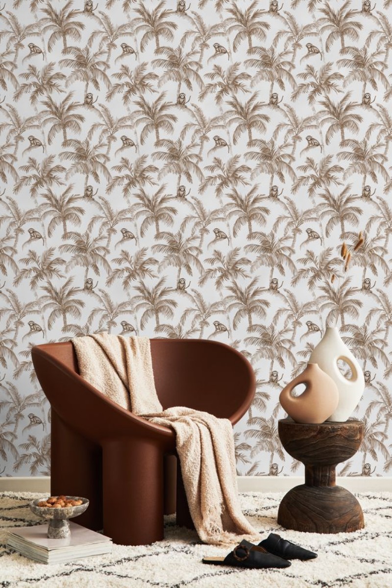 Kampala Beige - 1066801-02 wallpaper Blue Monkey