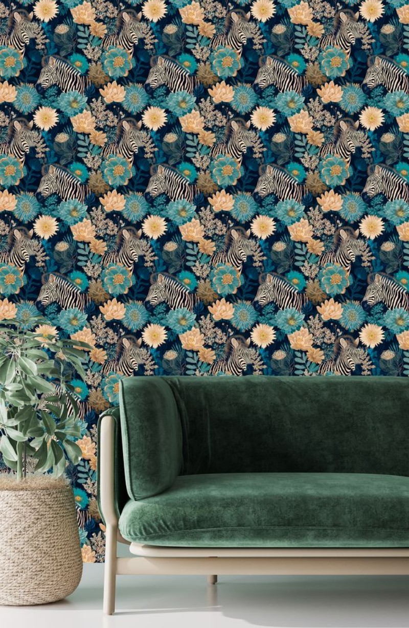 Salah Blue - 1069401-01 wallpaper Blue Monkey