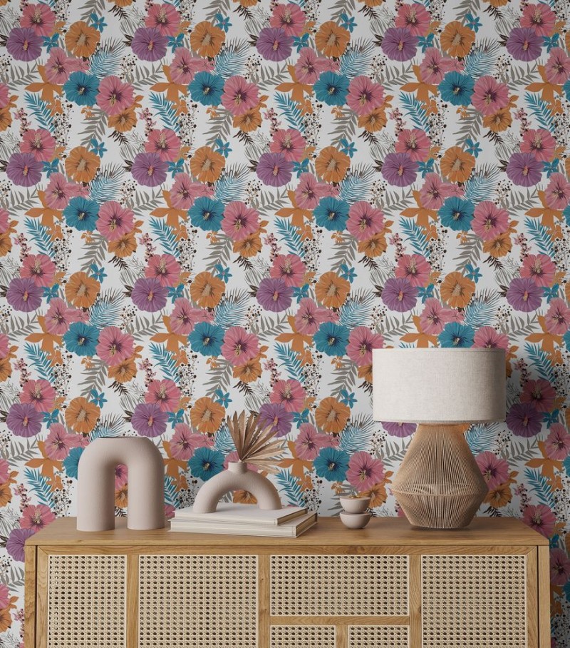 Nella White - 1078101-02 wallpaper Blue Monkey