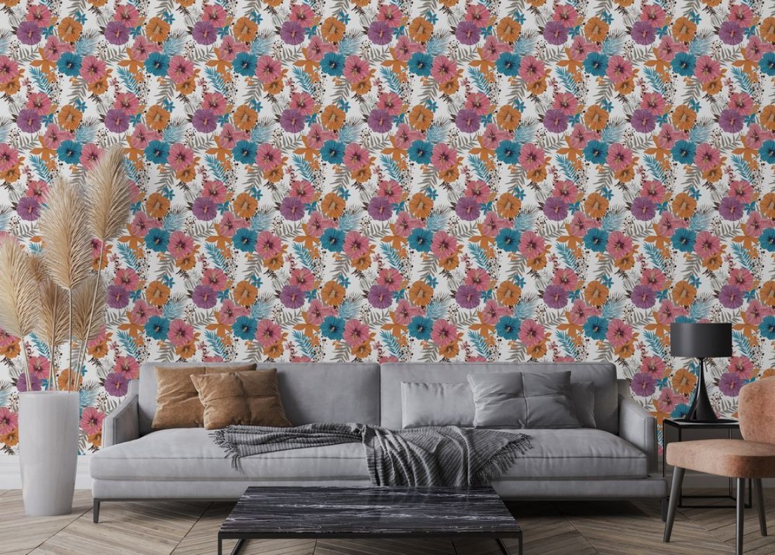 Nella White - 1078101-02 wallpaper Blue Monkey