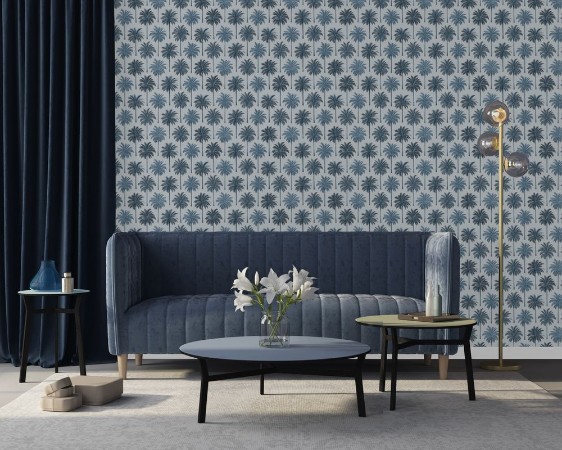 Burriana Blue - 1079301-02 wallpaper Blue Monkey