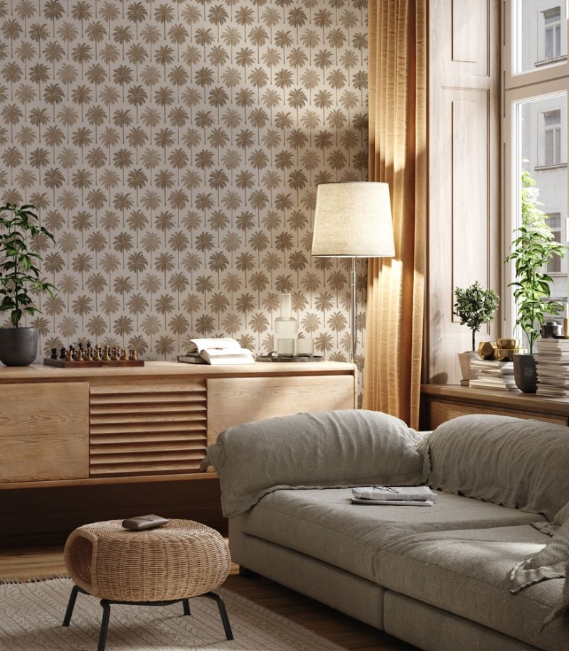 Burriana Beige - 1079301-03 wallpaper Blue Monkey