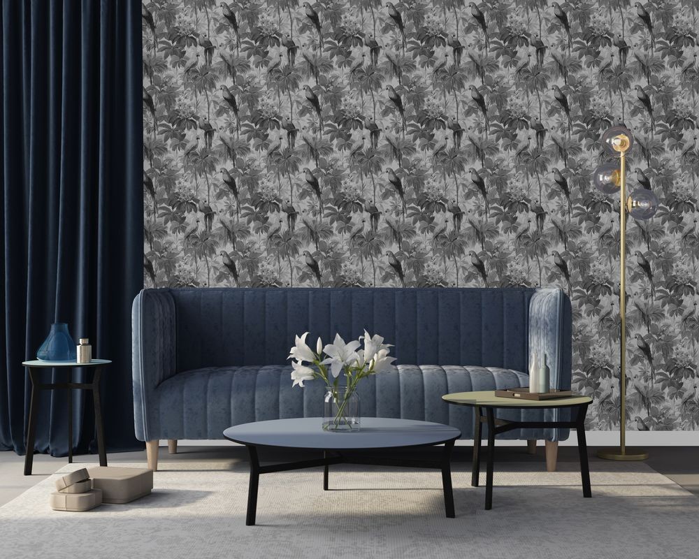 Jamal Grey - 1085101-02 wallpaper Blue Monkey
