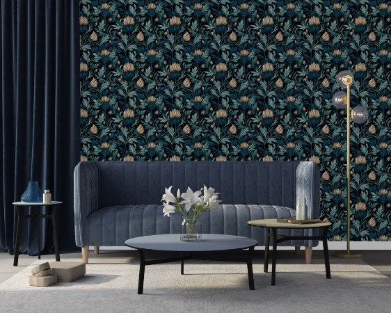 Greger - 1053001-01 wallpaper Blue Monkey