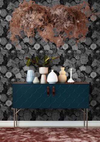 Salah Grey - 1069401-03 wallpaper Blue Monkey