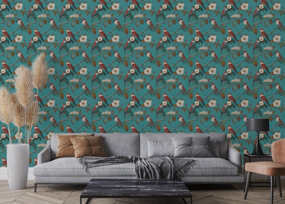 Frank Blue - 1074601-01 wallpaper Blue Monkey