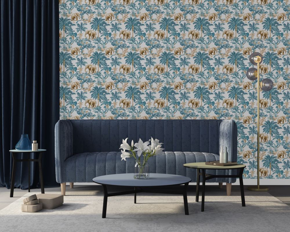 Malawi Blue - 1064301-01 wallpaper Blue Monkey
