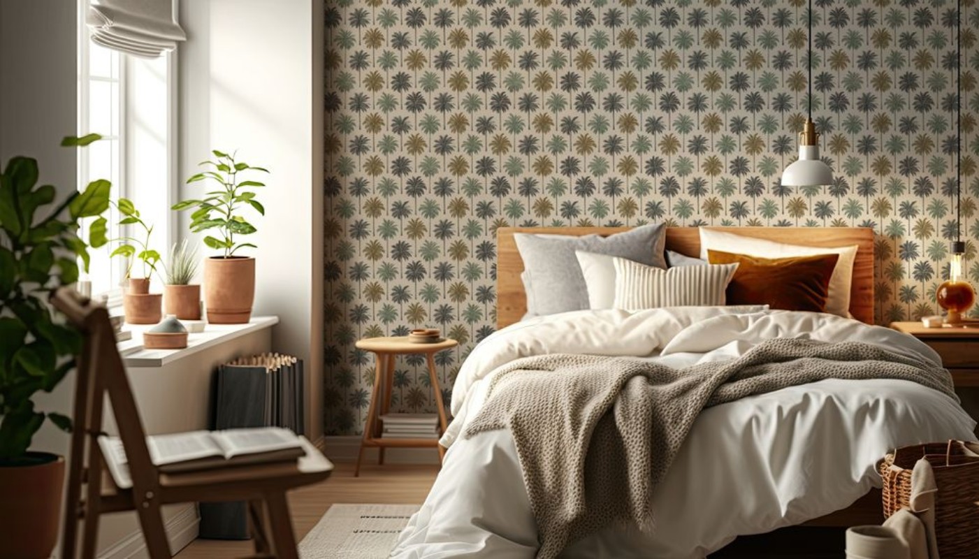 Burriana Green - 1079301-01 wallpaper Blue Monkey