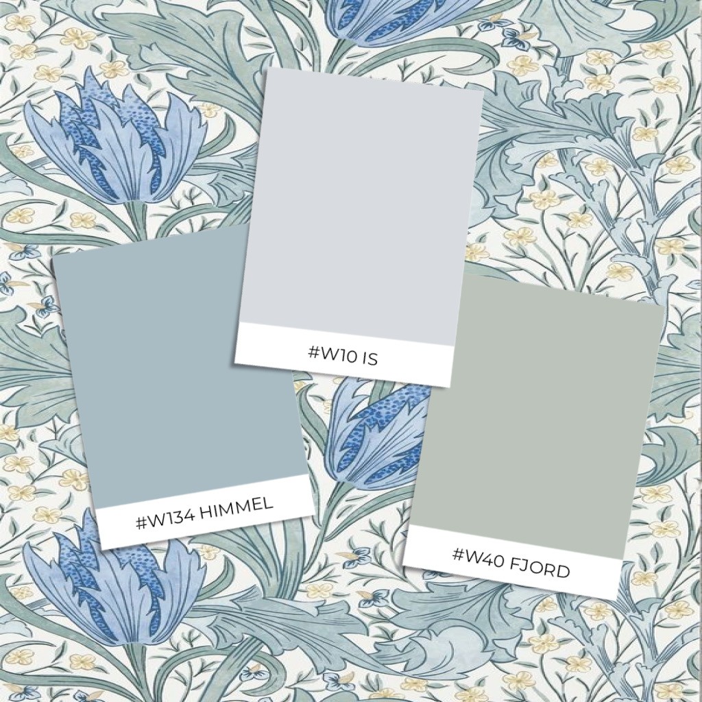 Bild på Peony Trellis Bayleaf/Slate - MUNW217571