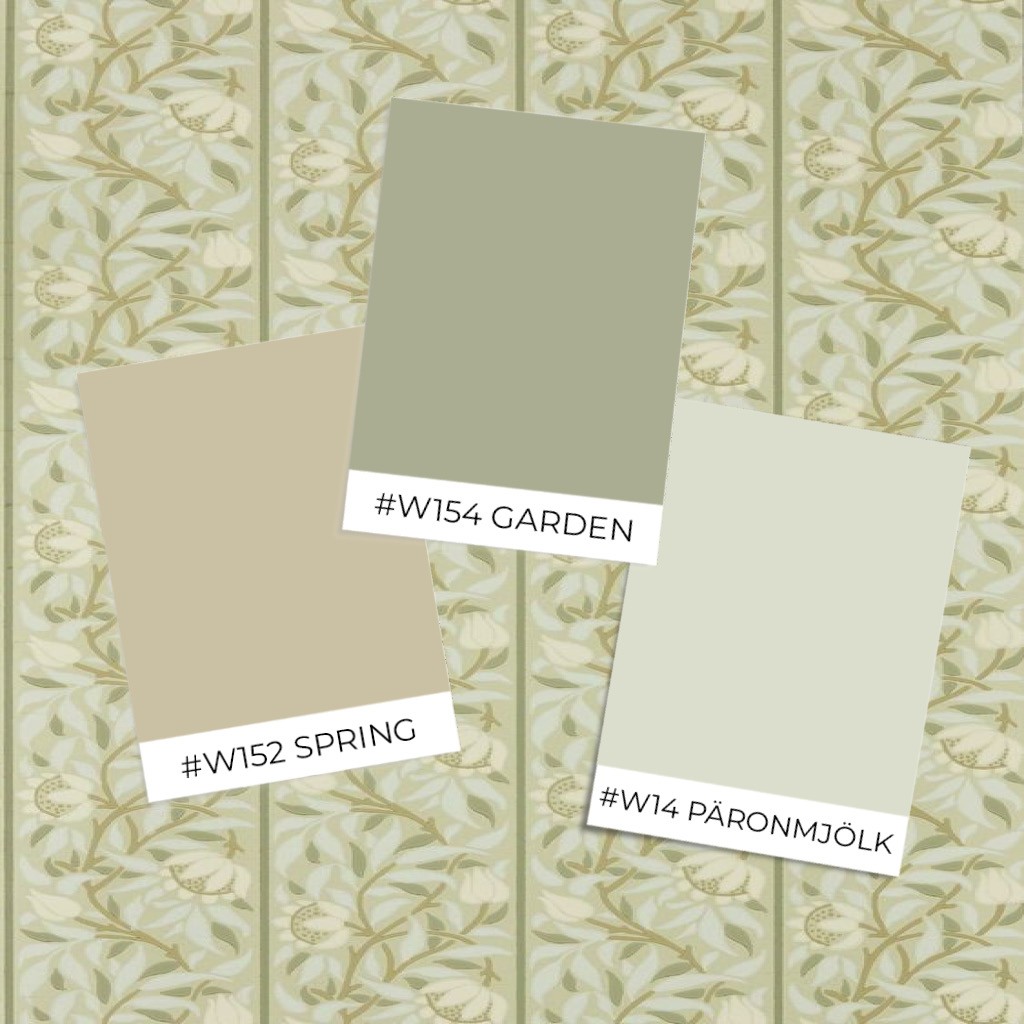 Bild vun Oak & Blossom Mineral Blue/Linen - MUNW217591