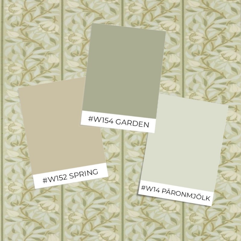 Attēls Oak & Blossom Mineral Blue/Linen - MUNW217591