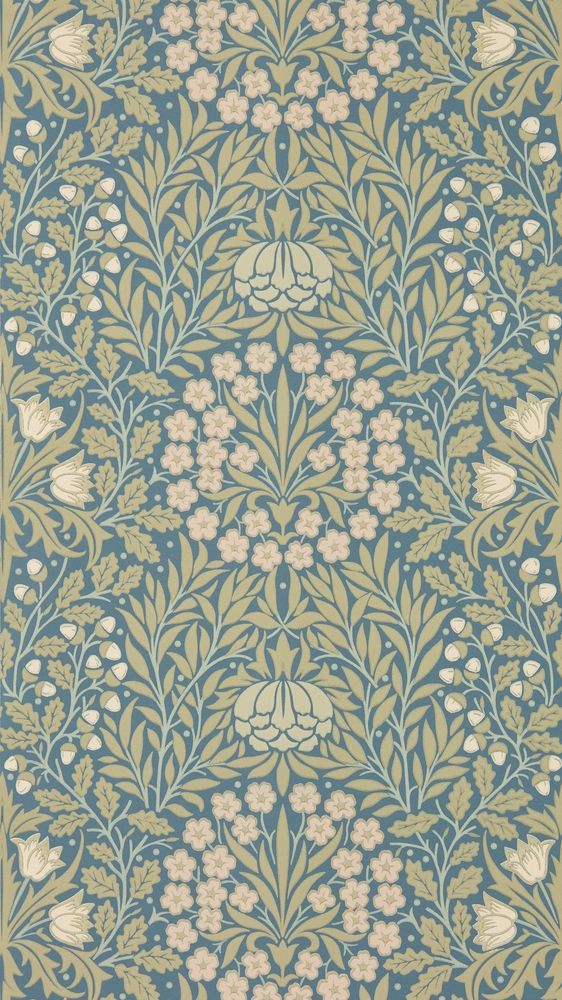 Bild på Bluebell & Peony Border Gold/Madder - MUNW217608