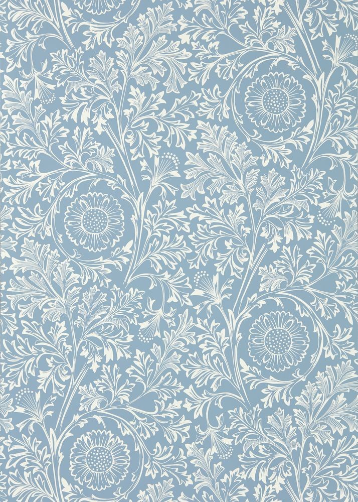 Ritratt ta’ Ornamental Frieze Linen/Woad - MUNW217612